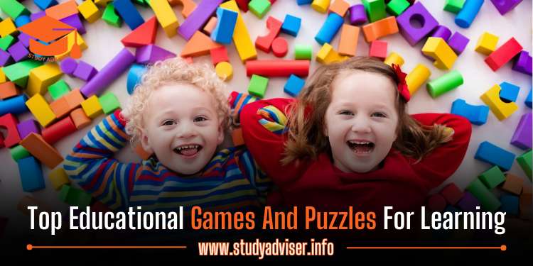 Educational games and puzzles for learning